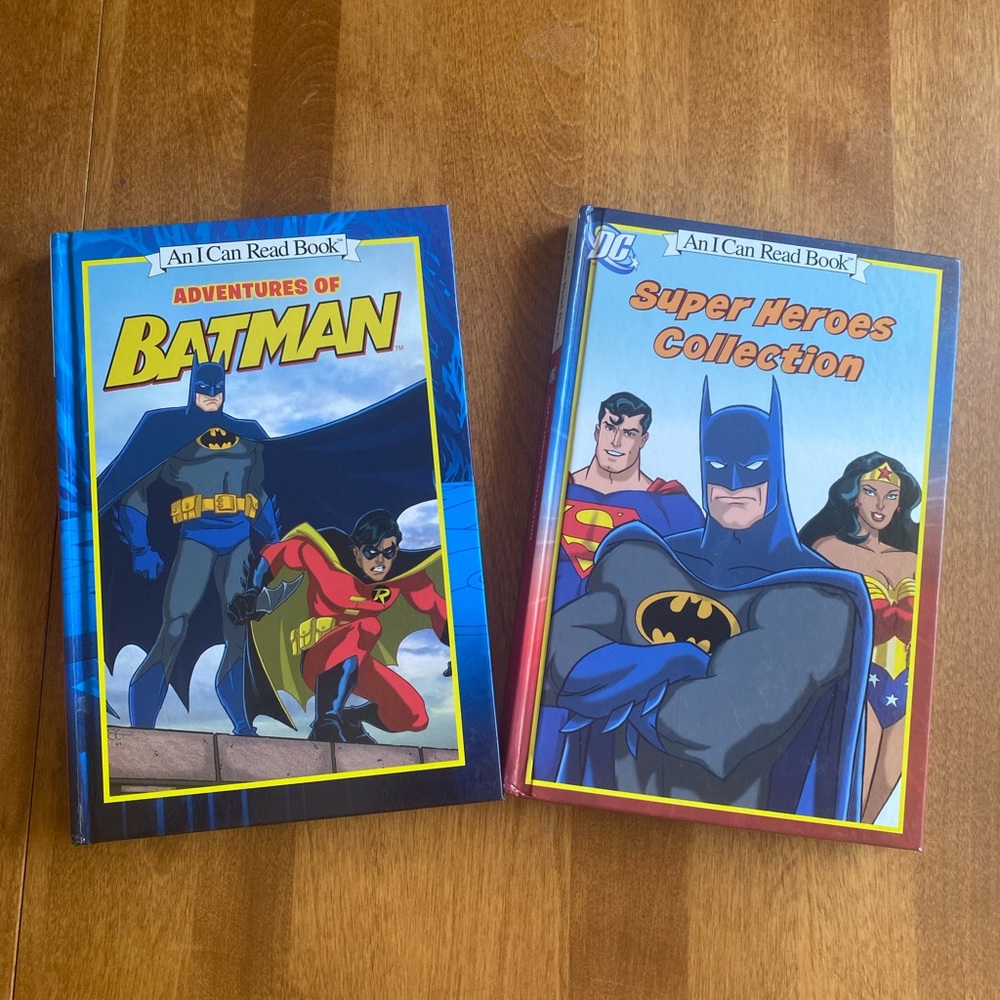 An I Can Read Set of Superhero Hardcover Books